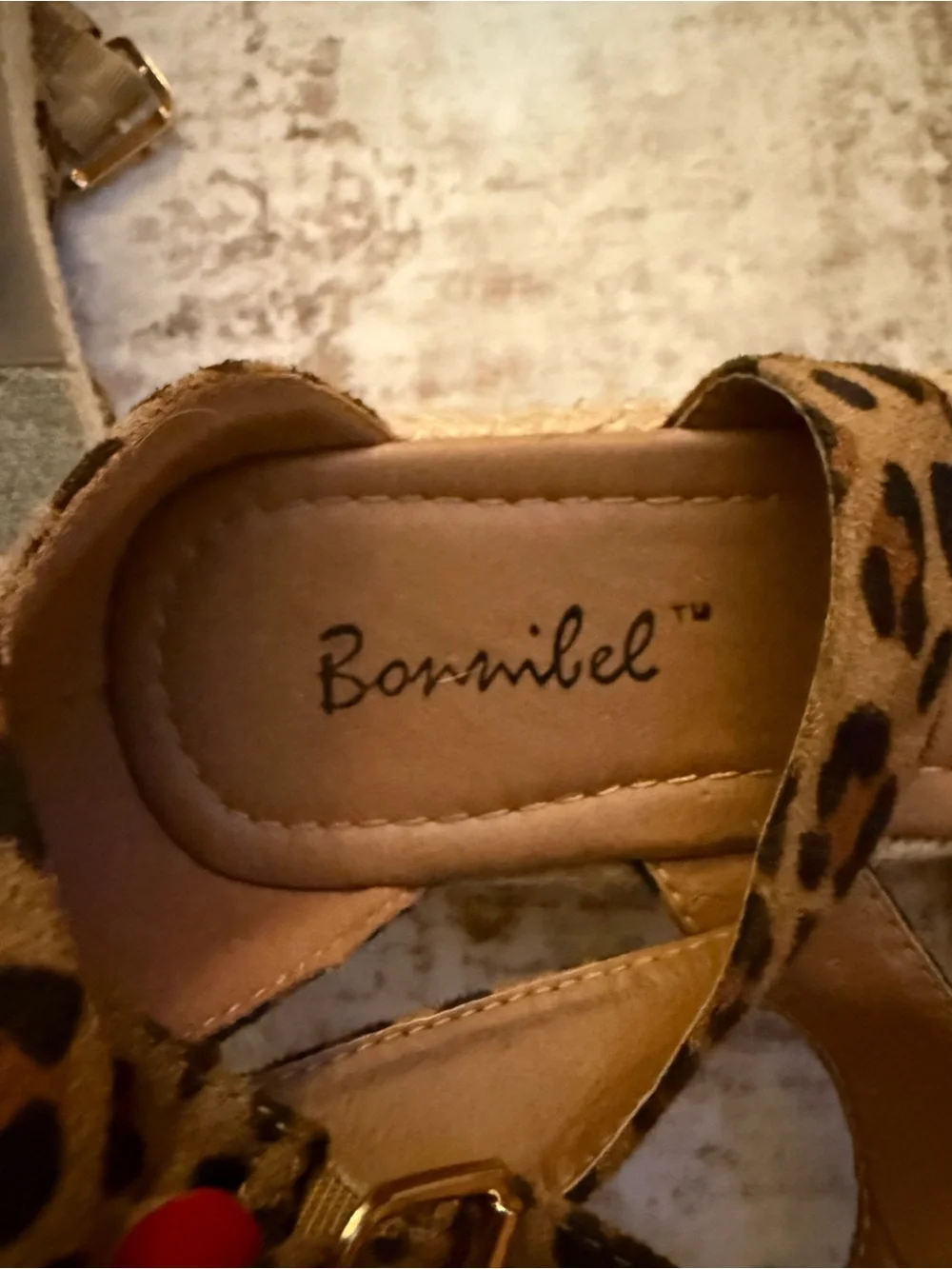 Bonnibel Leopard Print Espadrille Platform Sandals Fall Transition - size 7
